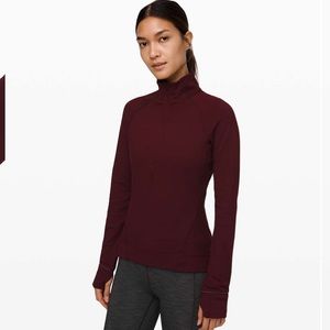 Lululemon Outrun the elements 1/2 zip long sleeve